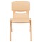Emma and Oliver 2 Pack Plastic Stack School Chair with 13.25"H Seat, K-2 School Chair